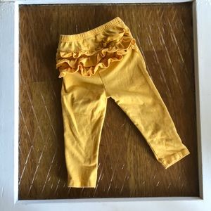 Yellow Ruffle Pant